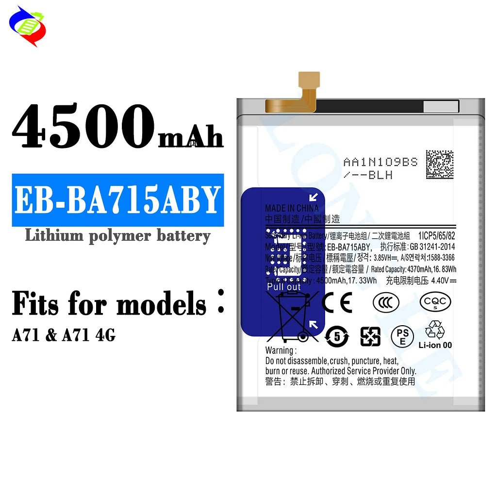 For Samsung Galaxy A71 / A715 Battery EB-BA715ABY (SKU: 21999)