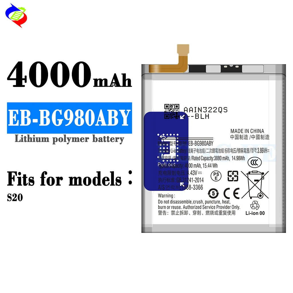 For Samsung Galaxy S20 Battery EB-BG980ABY (SKU: 21936)