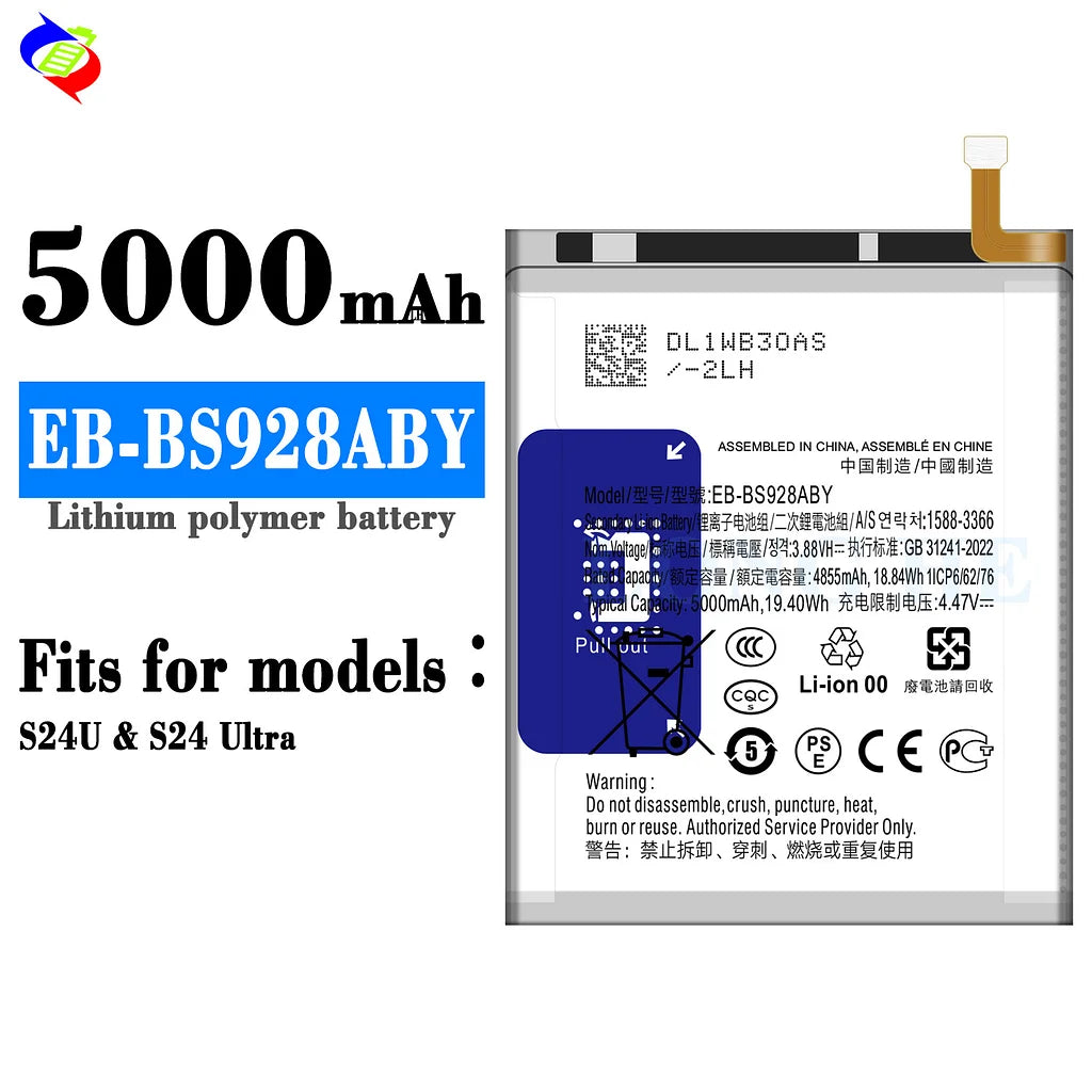 For Samsung Galaxy S24 Ultra Battery EB-BS928ABY (SKU: 21957)