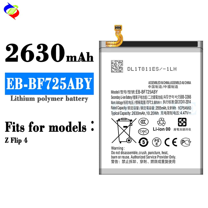 For Samsung Galaxy Z Flip4 Battery EB-BF725ABY (SKU: 22007)