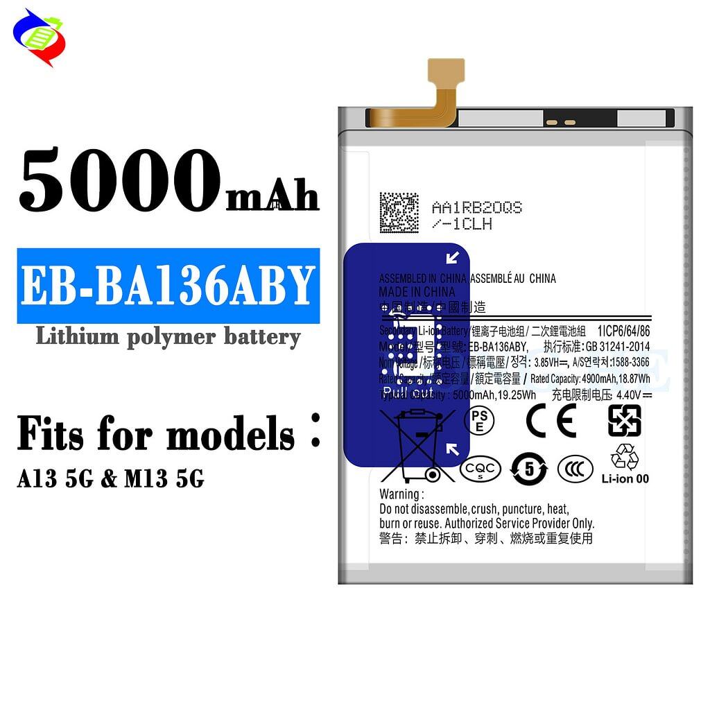 For Samsung Galaxy A13 5G / A136 Battery EB-BA136ABY (SKU: 21976)