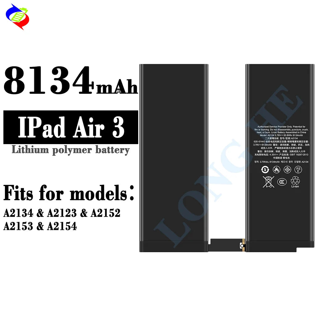 For iPad Air 3 (2019) / A2123 / A2152 / A2153 Battery (SKU: 14018)