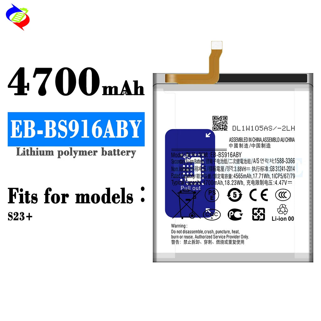 For Samsung Galaxy S23 Plus Battery EB-BS916ABY (SKU: 21950)