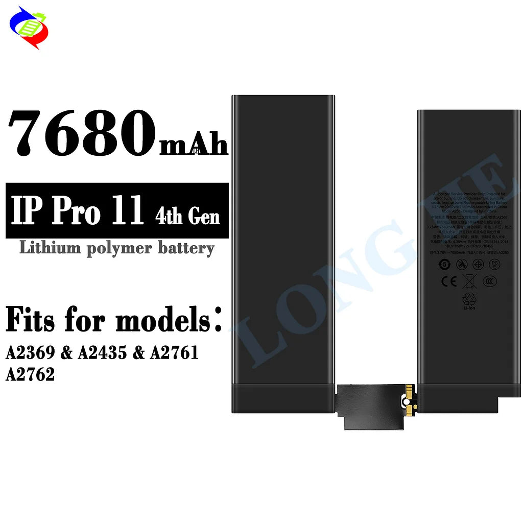 For iPad Pro 11inch (2022) 4th Gen / A2762 / A2435 / A2761 Battery (SKU: 14032)