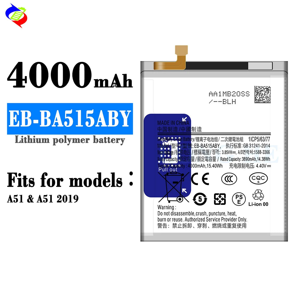 For Samsung Galaxy A51 / A51 2019 Battery EB-BA515ABY (SKU: 21993)