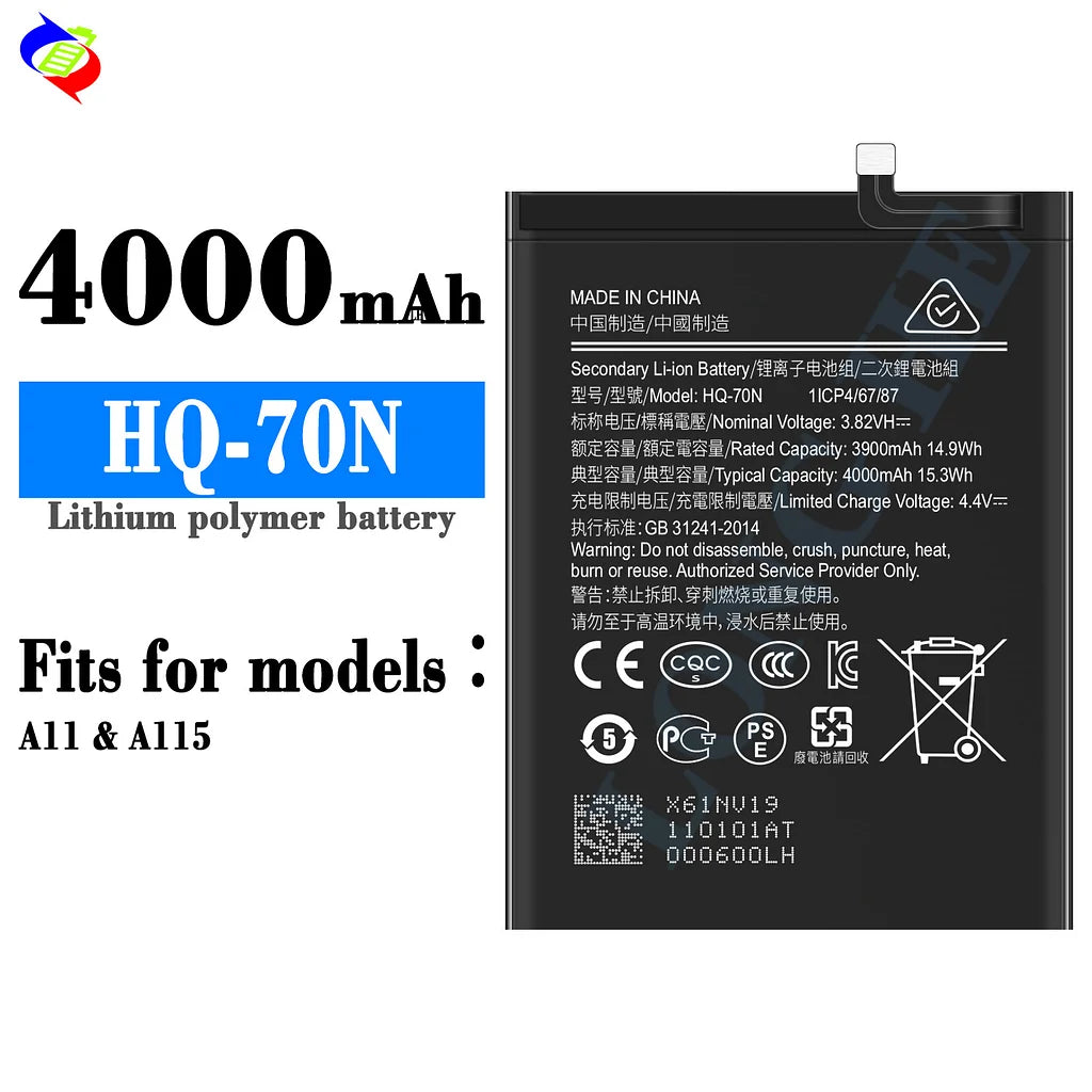 For Samsung Galaxy A11 / A115 Battery HQ-70N (SKU: 21974)