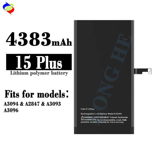 For iPhone 15 Plus Standard Capacity Battery 4383mAh (SKU: 10832)