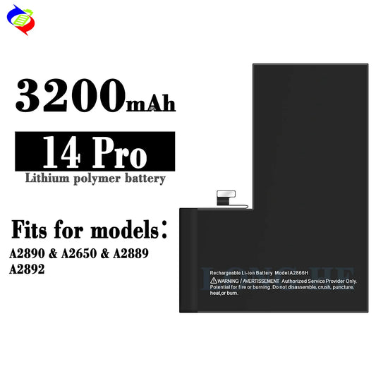For iPhone 14 Pro Standard Capacity Battery 3200mAh (SKU: 10826)