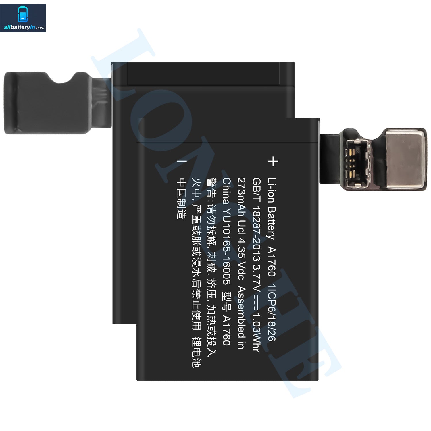 For Apple Watch S2 38mm / A1757 Battery 273mAh (SKU: 13072)