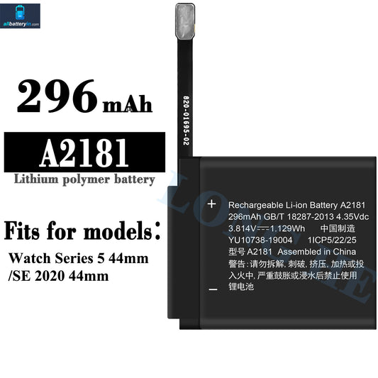 For Apple Watch S5 / SE (2020) 44mm / A2181 Battery 296mAh (SKU: 13079)