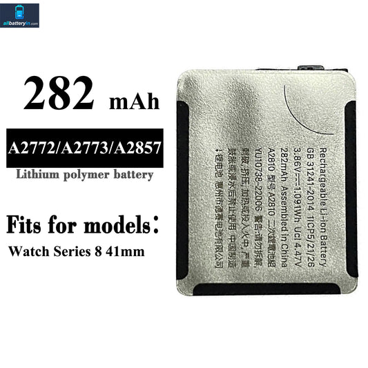 For Apple Watch S8 41mm Battery 282mAh (SKU: 13084)
