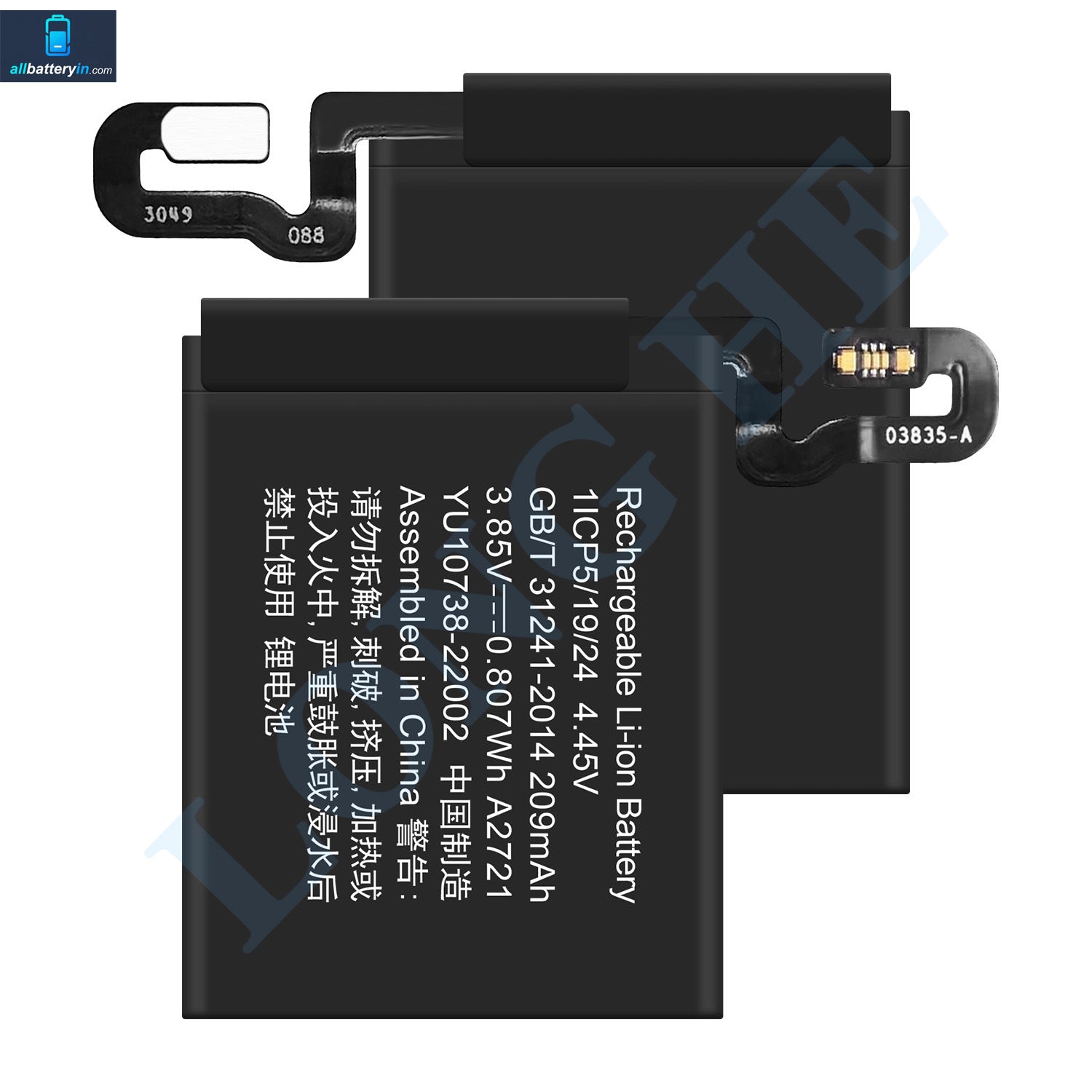 For Apple Watch SE 2 (2022) 40mm Battery 209mAh (SKU: 13094)
