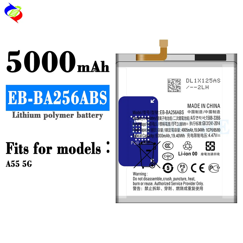 For Samsung Galaxy A55 5G Battery EB-BA256ABS (SKU: 21998)
