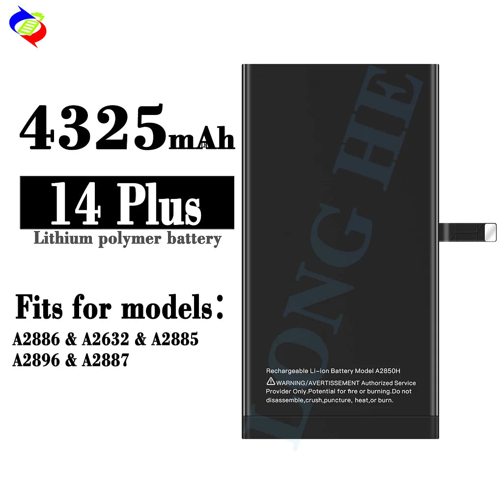 For iPhone 14 Plus Standard Capacity Battery 4325mAh (SKU: 10824)