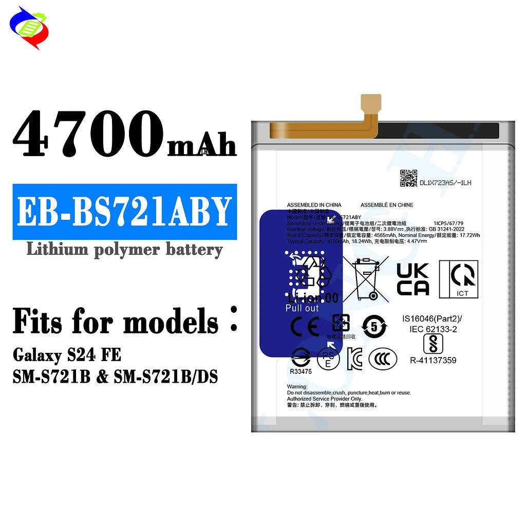 For Samsung Galaxy S24 FE Battery EB-BS721ABY (SKU: 21958)