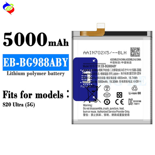 For Samsung Galaxy S20 Ultra Battery EB-BG988ABY (SKU: 21938)