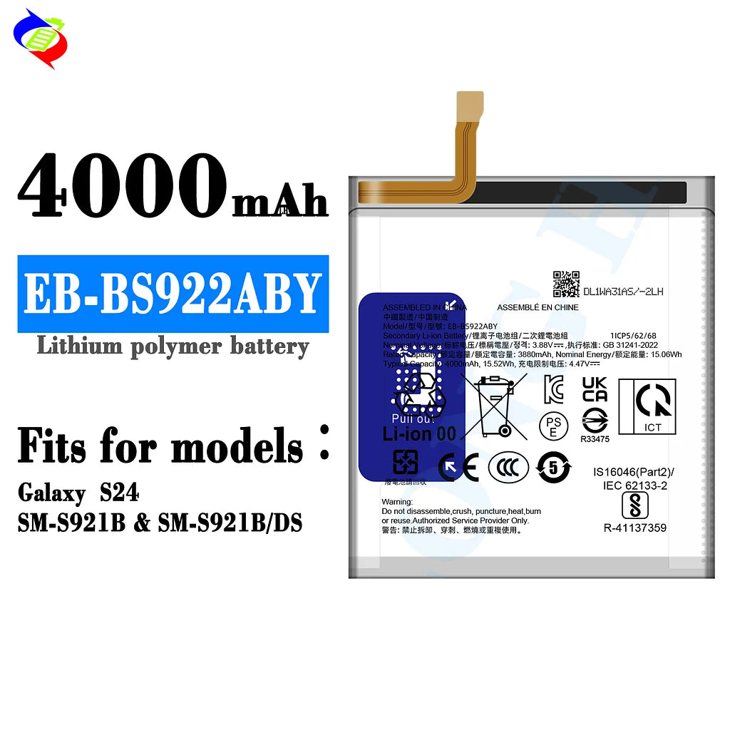 For Samsung Galaxy S24 Battery EB-BS922ABY (SKU: 21953)